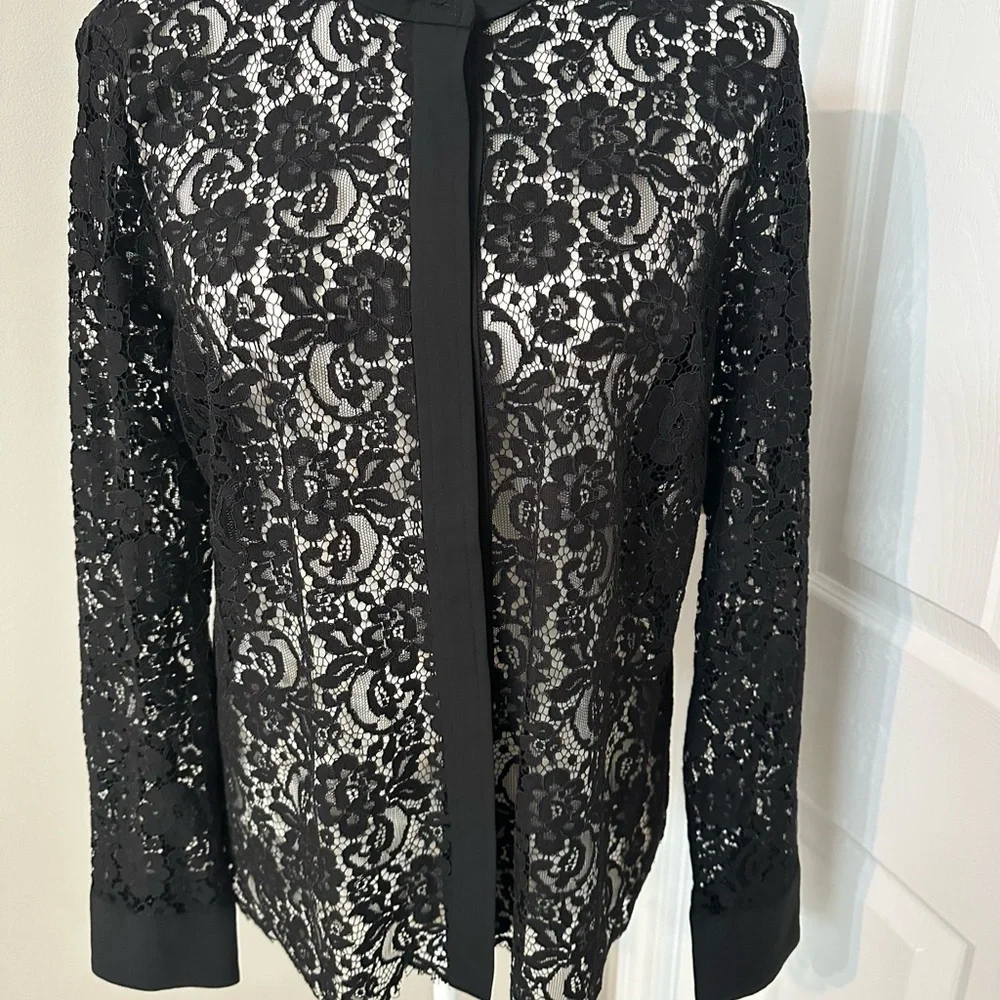 J.Crew Black Lace Blouse